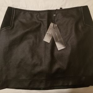 BCBG max azria pleather mini skirt